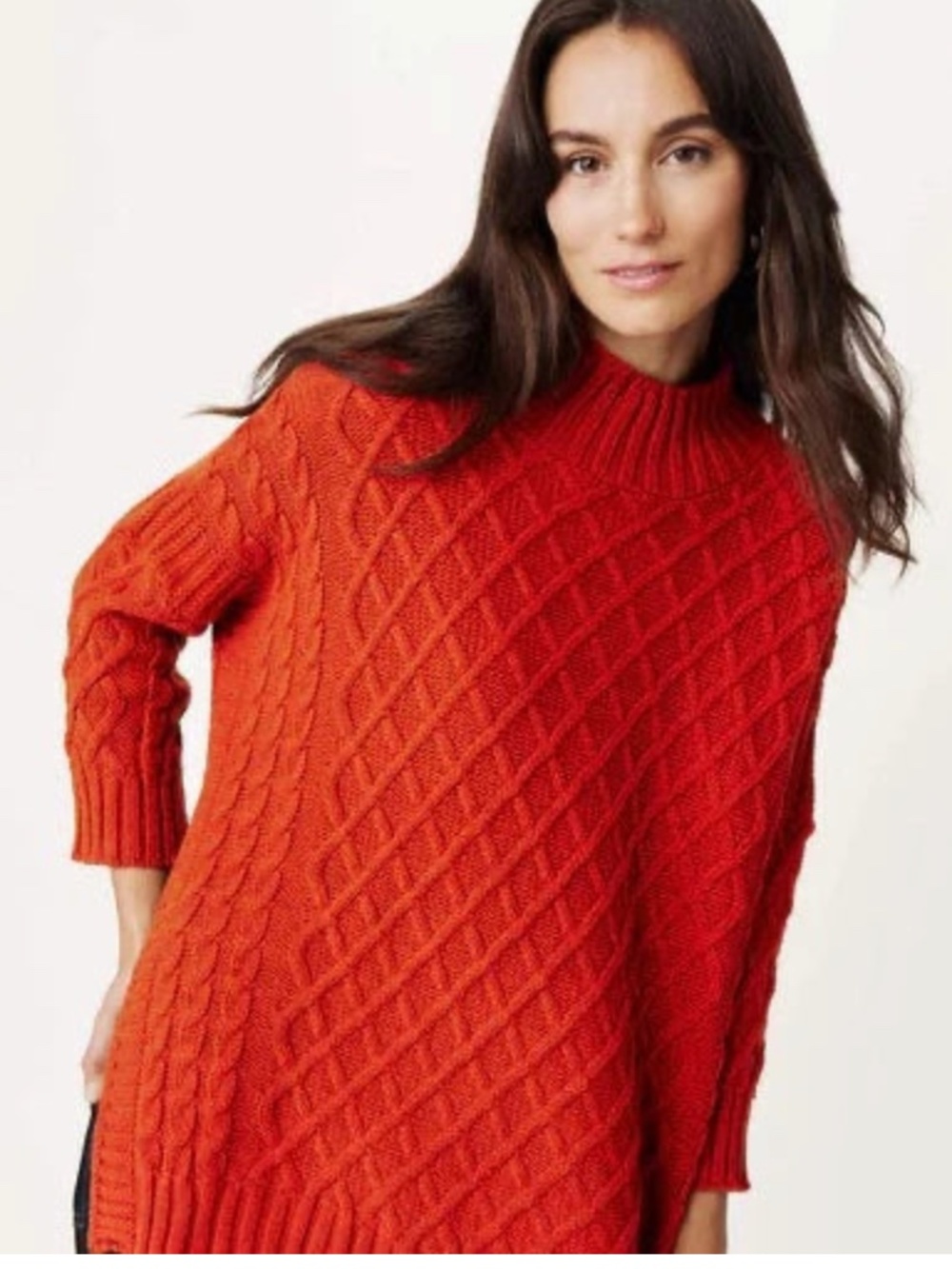 MerSea Lisbon Traveler Sweater Dark Orange One Size
